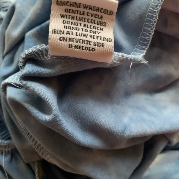 Vine and valley blue tie dye long maxi dress. Sleeveless. Size XL - Picture 13 of 13